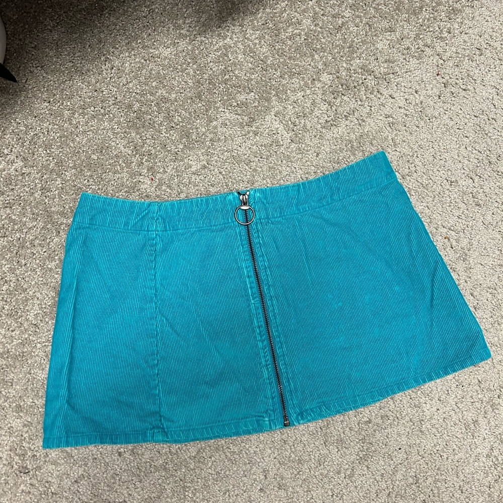 Blue mini skirt